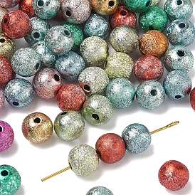 Лакированные бусины из акрила , матовый стиль, круглые