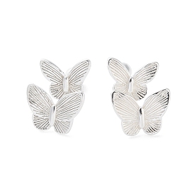 999 Sterling Silver Butterfly Ear Plugs Gauges