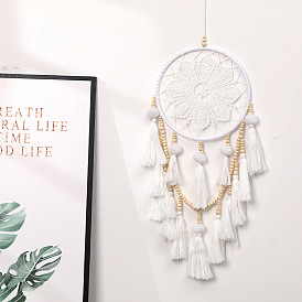 Creative Tassel White Dreamcatcher Nordic Home Simple Decoration Bedroom Living Room Wall Hanging Tapestry