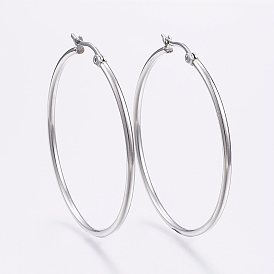 304 Stainless Steel Hoop EarRing Shapes, Hypoallergenic EarRing Shapes, Ring Shape