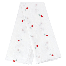 Хлопчатобумажная кружевная ткань с вышитым волнистым краем и цветочным узором, для аксессуаров для одежды своими руками