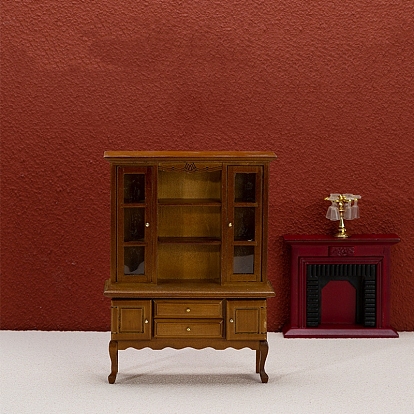 Шкафы для хранения из мдф, миниатюрные украшения, аксессуары для кукольного домика с микро-ландшафтом, притворяясь опорными украшениями