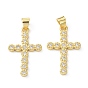 Латунь кубический цирконий кулон, долговечный, без свинца и без кадмия, крестик