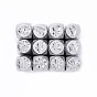 Iron Metal Stamps, for Imprinting Metal, Plastic, Wood, Leather, Mixed Plants Pattern