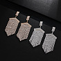 Fashionable Bridal Accessories - Diamond Claw Chain Tassel Wide Ear Stud Earrings