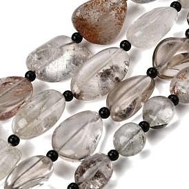 Природного кварца lodolite нитей бисера, самородки, с бисером, упавший камень