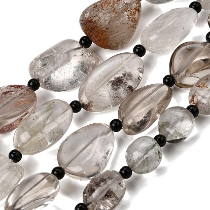 Природного кварца lodolite нитей бисера, самородки, с бисером, упавший камень