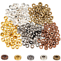 300pcs 5 couleurs perles en alliage de style tibétain, sans plomb et sans cadmium, donut