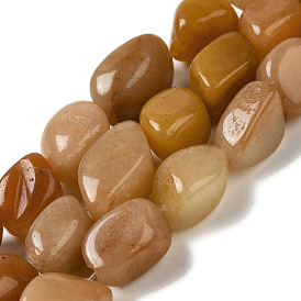 Natural Red Aventurine Beads Strands, Nuggets