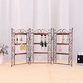 Wrought Iron Screen Jewelry Display Stand
