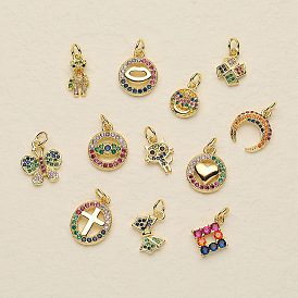 Women's Mini Small Jewelry Accessories DIY Handmade Semi-finished Earrings Necklace Versatile Pendant Pendant