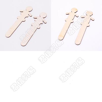 40 pcs 2 Styles Wooden Decorate Plate, Unfinished Plate