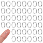 50pcs s925 anneaux de jonction en argent sterling, anneau de saut ouvert, ovale