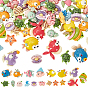 50Pcs Ocean Theme Opaque Resin Decoden Cabochons, Mixed Shapes