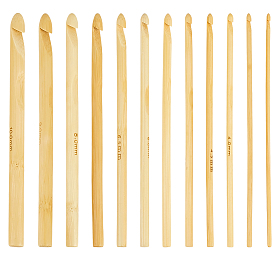 12спицы из карбонизированного бамбука, шт., крючки для вязания крючком, для плетения крючком швейных инструментов