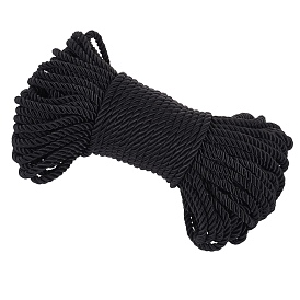 3-Ply Polyester Cords, Twisted Rope, for DIY Gift Bagd Rope Handle Making