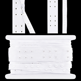 6 ярдов 2-рядная пластиковая лента с кнопками, швейная застежка полиэфирная лента