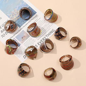 Стеклянные кольца для пальцев в стиле дуньхуан