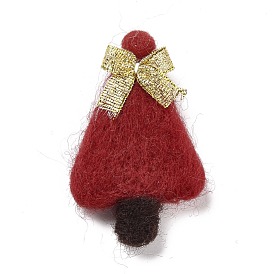 Wool Felt Display Decorations, Christmas Tree with Bowknot