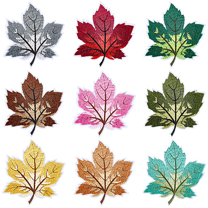 9 шт. лист компьютерная вышивка ткань приклеивание/пришивание заплатки, аксессуары для костюма, аппликация