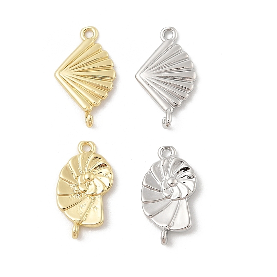 Подвески из латуни, без кадмия и без свинца, Ссылки в форме ракушки