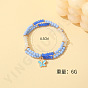 Acrylic Crystal Color Collision Bracelet for Women - Oil Drop Butterfly Heart Pendant BFF Bracelet Gift.