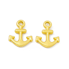 Rack Plating Alloy Charms, Cadmium Free & Lead Free & Nickle Free, Anchor Charms