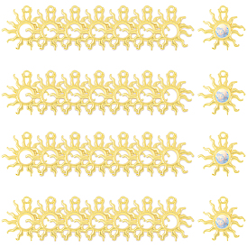 40шт. стойка с покрытием сплава открытая задняя часть безеля подвески, без кадмия, без никеля и без свинца, солнечные чары