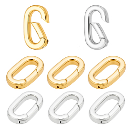 8 шт. 2 цвета стойка покрытие латунь пружинные затворные кольца, долговечный, без кадмия и без свинца