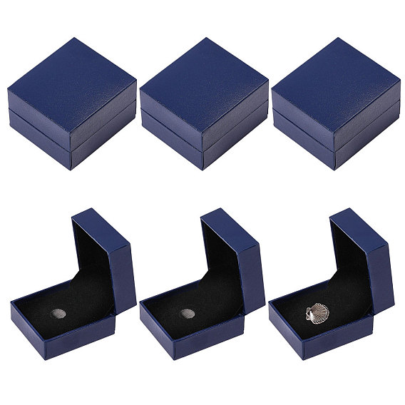 Картонные коробки для украшений, например, для брошей, прямоугольные