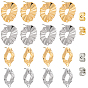 DIY Earrings Making Kits, Including Brass Stud Earring Findings, with Iron & Brass Ear Nuts