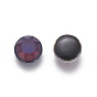 Faceted Glass Cabochons, Changing Color Mood Cabochons, Flat Round