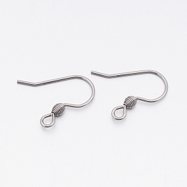 304 нержавеющей стали серьги крюков, 15x13x2.5 мм, отверстие : 1.5 мм, штифты : 0.8 мм