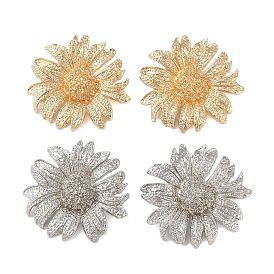 Flower Alloy Stud Earrings for Women