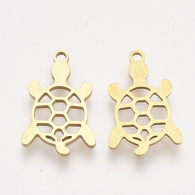201 Stainless Steel Pendants, Laser Cut Pendants, Tortoise