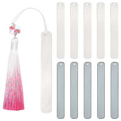 201 закладки из нержавеющей стали, штамповка пустых тегов, прямоугольные