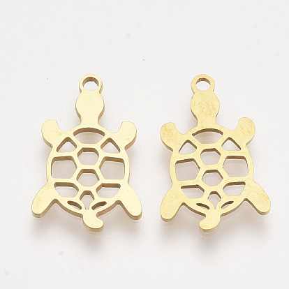 201 Stainless Steel Pendants, Laser Cut Pendants, Tortoise