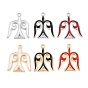Brass Enamel Connector Charms, Swallow Links