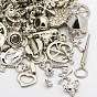 Mixed Style CCB Plastic Beads/Pendants, 9~30x5~30x5~21mm, Hole: 1~9mm