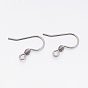 304 нержавеющей стали серьги крюков, 15x13x2.5 мм, отверстие : 1.5 мм, штифты : 0.8 мм