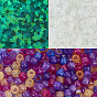 800Pcs Transparent Plastic Beads, UV Reactive Beads, Barrel