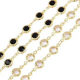 Латунные цепные цепи, со стеклом, пайки, без кадмия, без никеля и без свинца, с катушкой, плоско-круглые