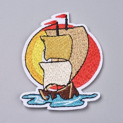 Computerized Embroidery Cloth Iron on/Sew on Patches, Costume Accessories, Appliques, for Backpacks, Clothes, Ship
