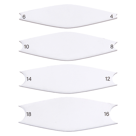 4 шт. 4 стили акриловая глина клинья доска, для глиняных поделок, искусства, керамики, гончарных инструментов