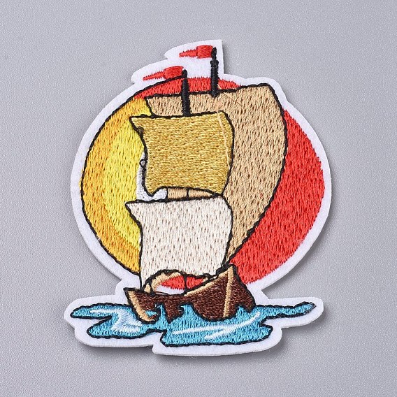 Computerized Embroidery Cloth Iron on/Sew on Patches, Costume Accessories, Appliques, for Backpacks, Clothes, Ship