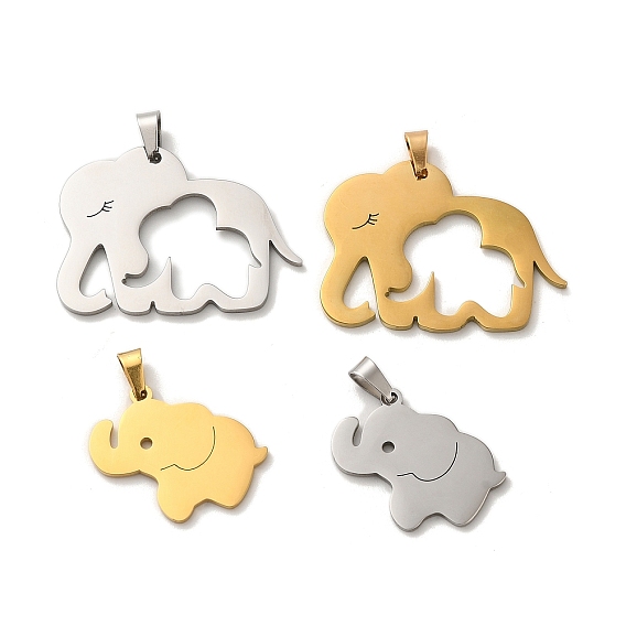 304 подвески из нержавеющей стали, лазерная резка, очарование слона