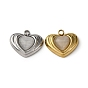 304 из нержавеющей стали Cat Eye подвески, сердце