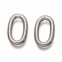 304 из нержавеющей стали открыты кольца прыжок, овальные