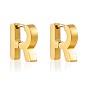 Серьги из 304 нержавеющей стали, Буква R, ионное покрытие (ip)