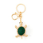 Sparkling Crystal Turtle Keychain for Longevity and Good Luck